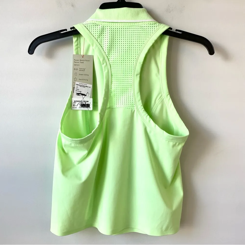 Sweaty Betty Power Match Point Tennis Tank Matcha Lime Green S - Image 6