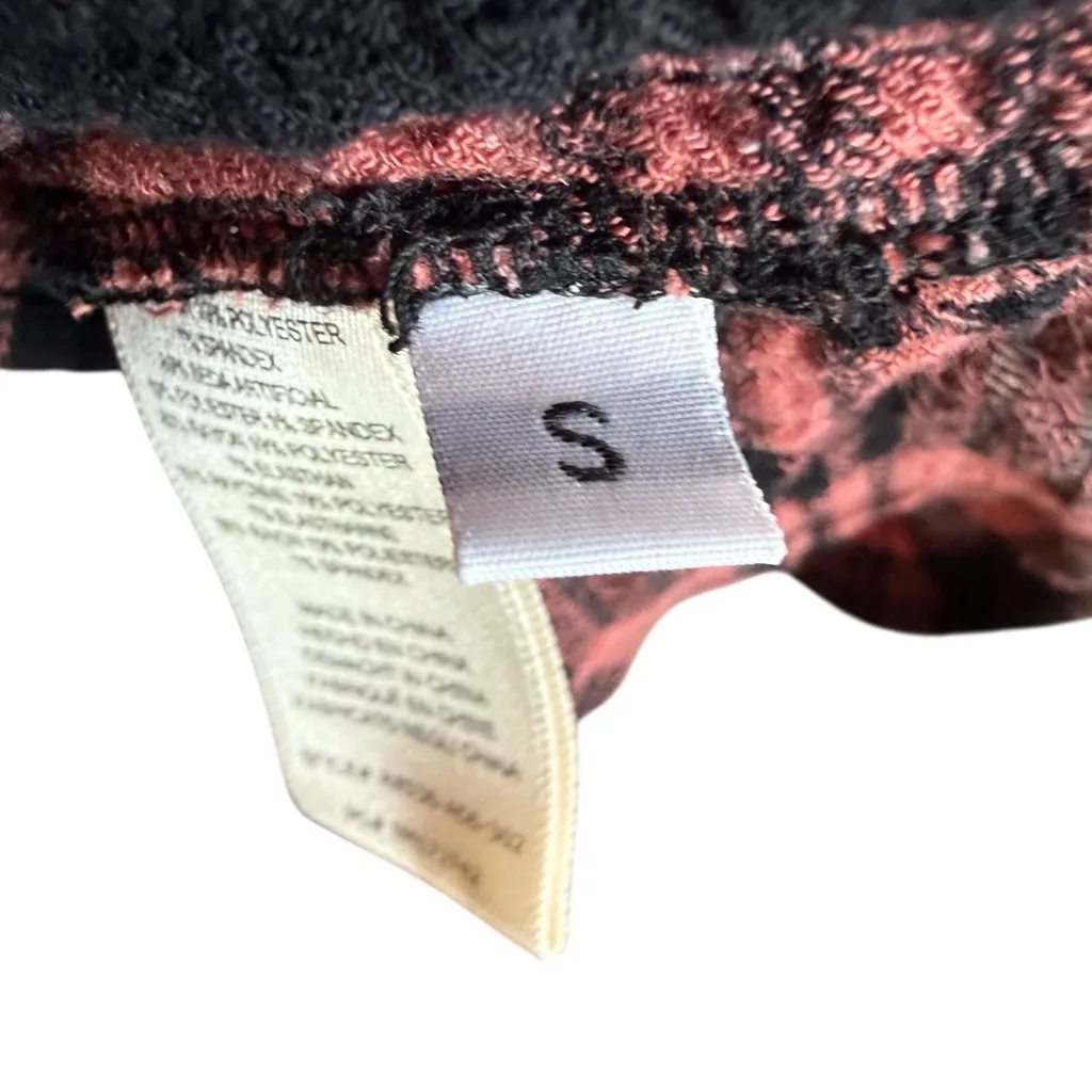 Anthropologie Cloth & Stone Daia Plaid Pink and Black Mini Dress Sz S - Image 6