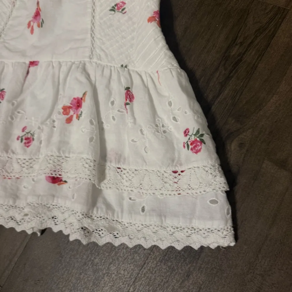 NWOT ZARA FLORAL WHITE MINI SKIRT - Image 7