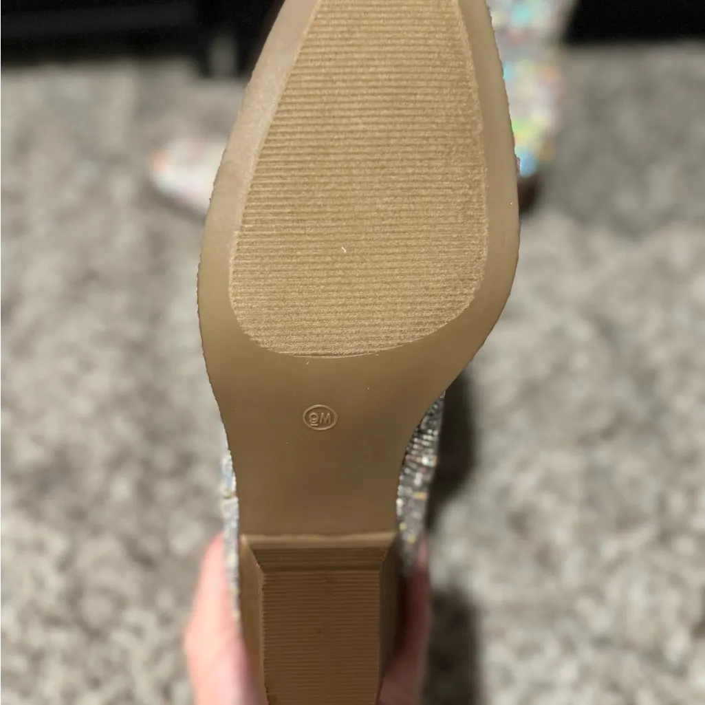 Sparkling Crystal Heeled Boots - Image 4