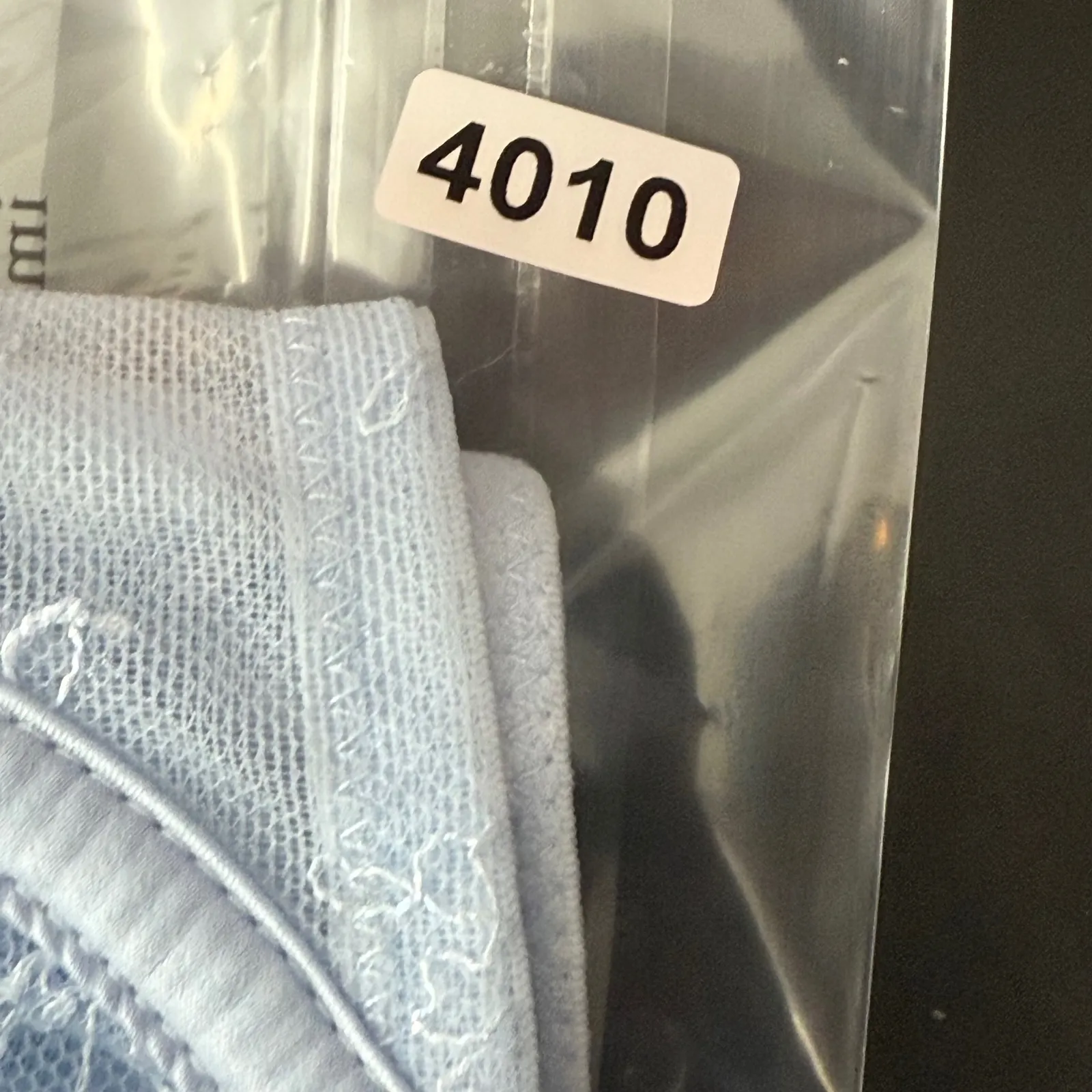 Victoria's‎ Secret Light Blue Lace Unlined Demi Bra 32C Floral Sheer READ - Image 5