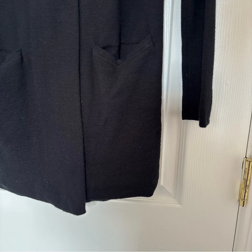 J. Crew Black Collarless Sweater Blazer Size Extra Extra Small - Image 5