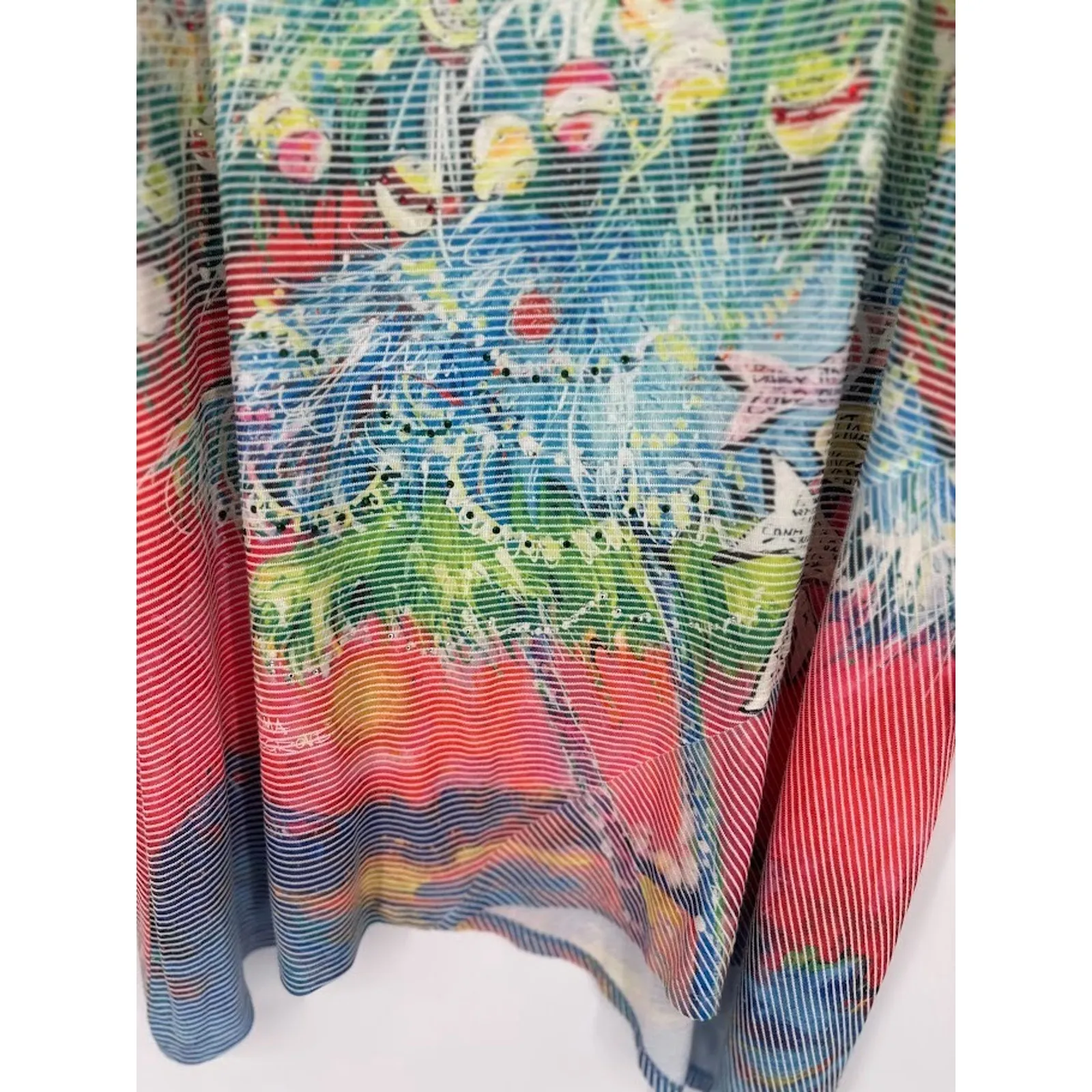 Leoma Lovegrove Top Womens XXXL Christmas Palm Tree Artsy Holiday Beach Florida Red Size undefined - Image 3