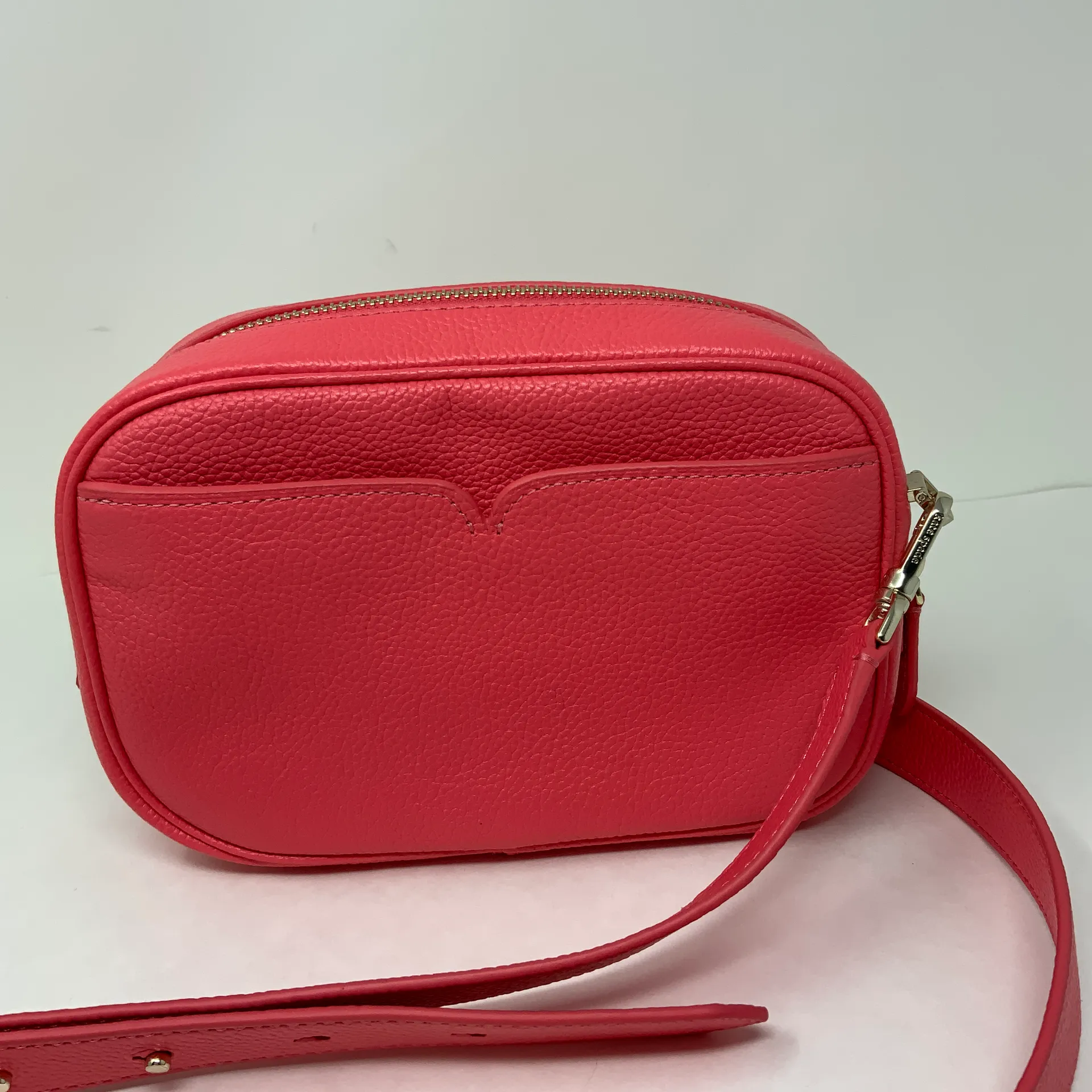 NEW Kate Spade Astrid Leather Medium Camera Crossbody Purse Bag Peach Melba Pink - Image 4