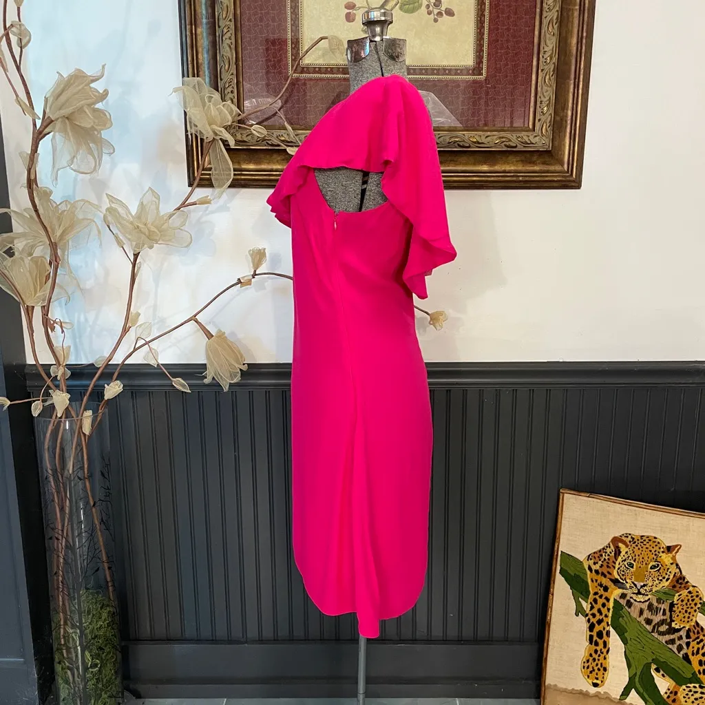 NWT REVOLVE ASTR Marisol One Shoulder Mini Dress in Pink Punch - Sz L 💚🎀 - Image 5