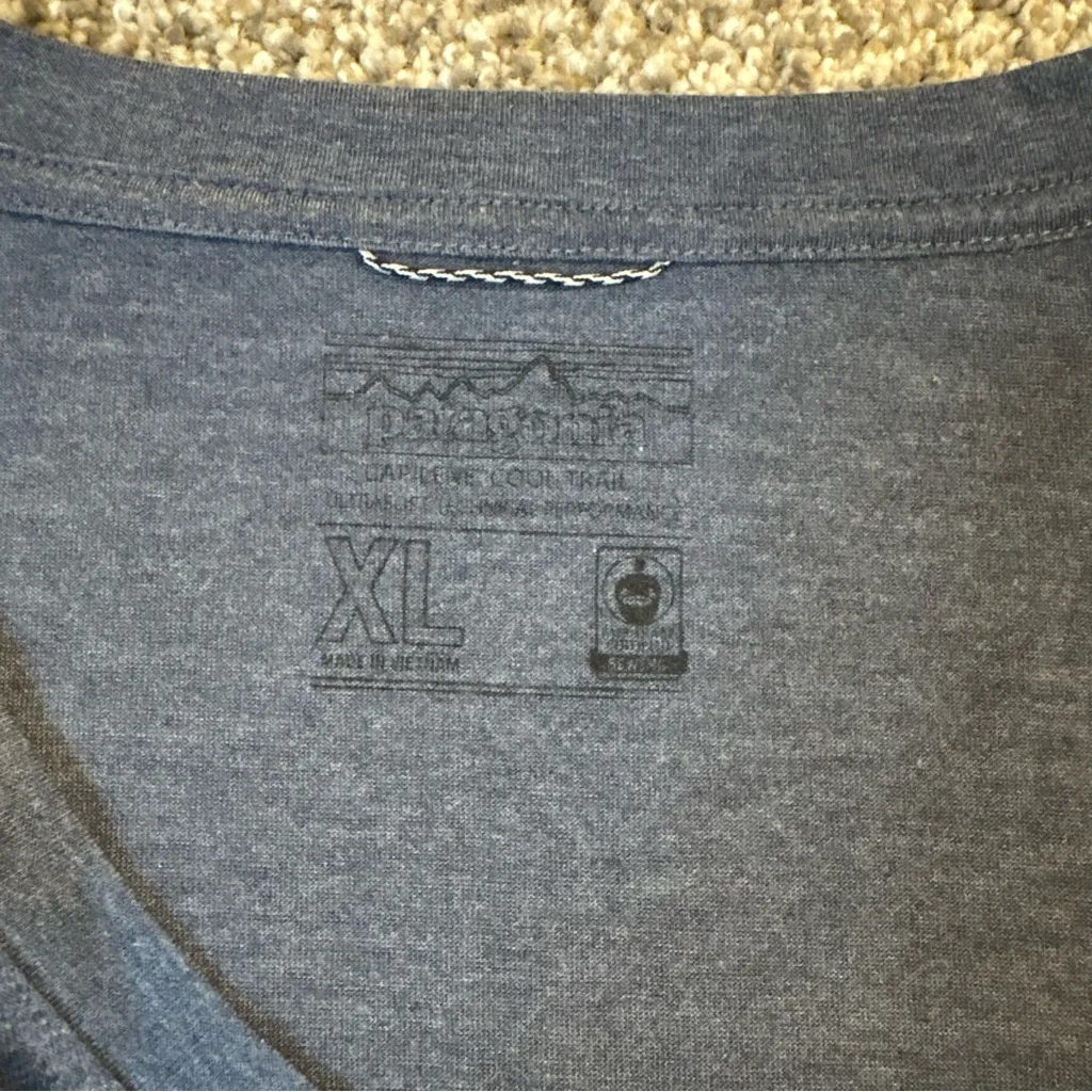 Patagonia Capilene Cool Trail Long Sleeve Shirt Blue Women’s XL - Image 6