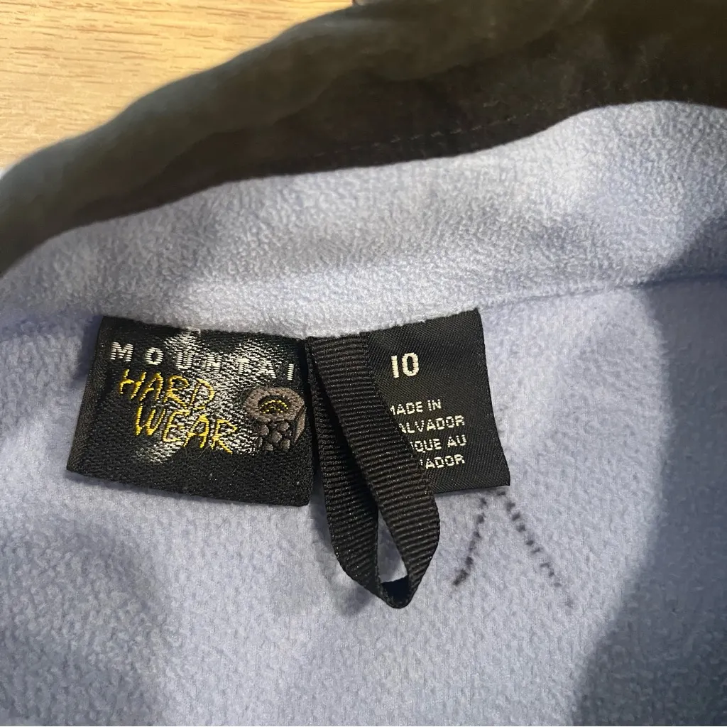 Mountain Hardwear Women’s Blue Polartec Full Zip Fleece Vest Size 10 - Image 5