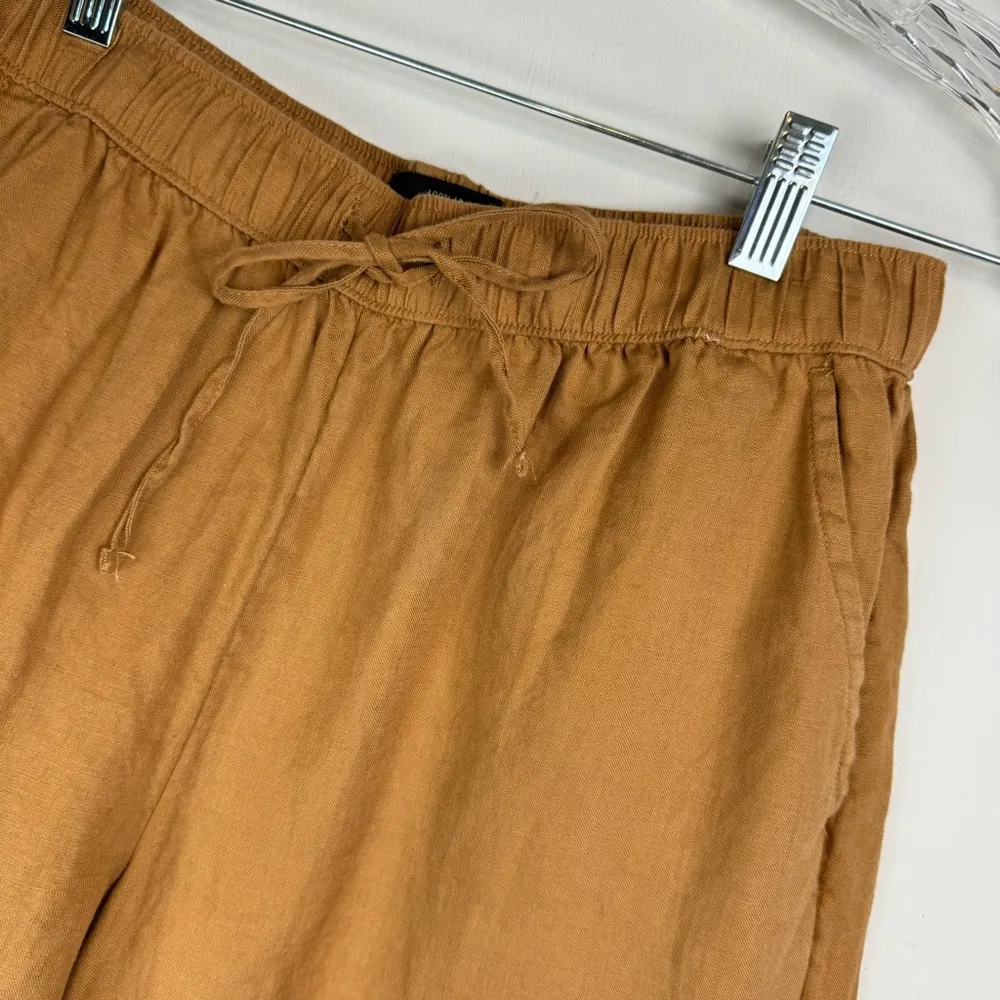 Tahari Womens 100% Linen Bermuda Shorts Sz Small Tan Relaxed Lagenlook - Image 6
