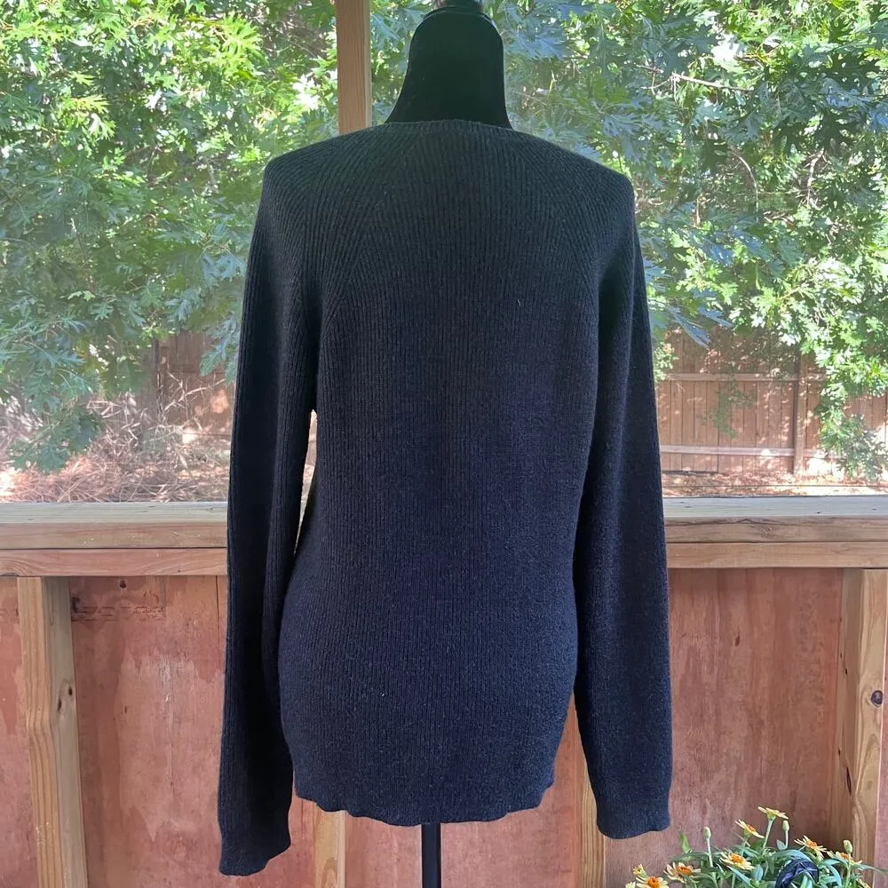 Club Monaco Women's Black Longline Pullover Sweater Size M - Image 4