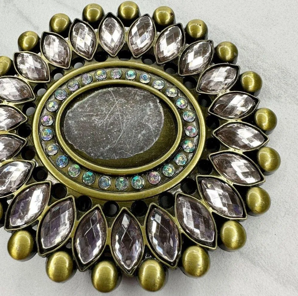Rhinestone Studded Flower Belt Buckle - Image 5