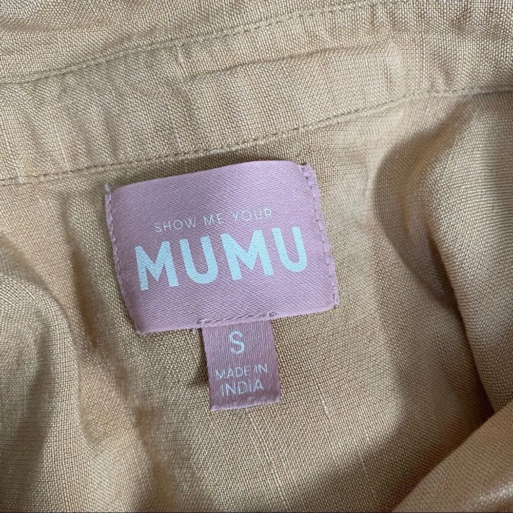 Show Me Your‎ MuMu ‘Marcella’ linen button down Shirt C23 - Image 7