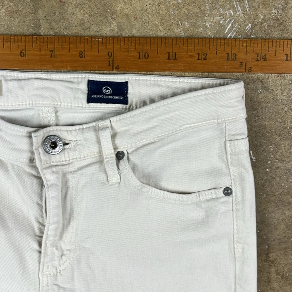 AG Adriano Goldschmied Ivory Denim Pants
Size: 27 - Image 7