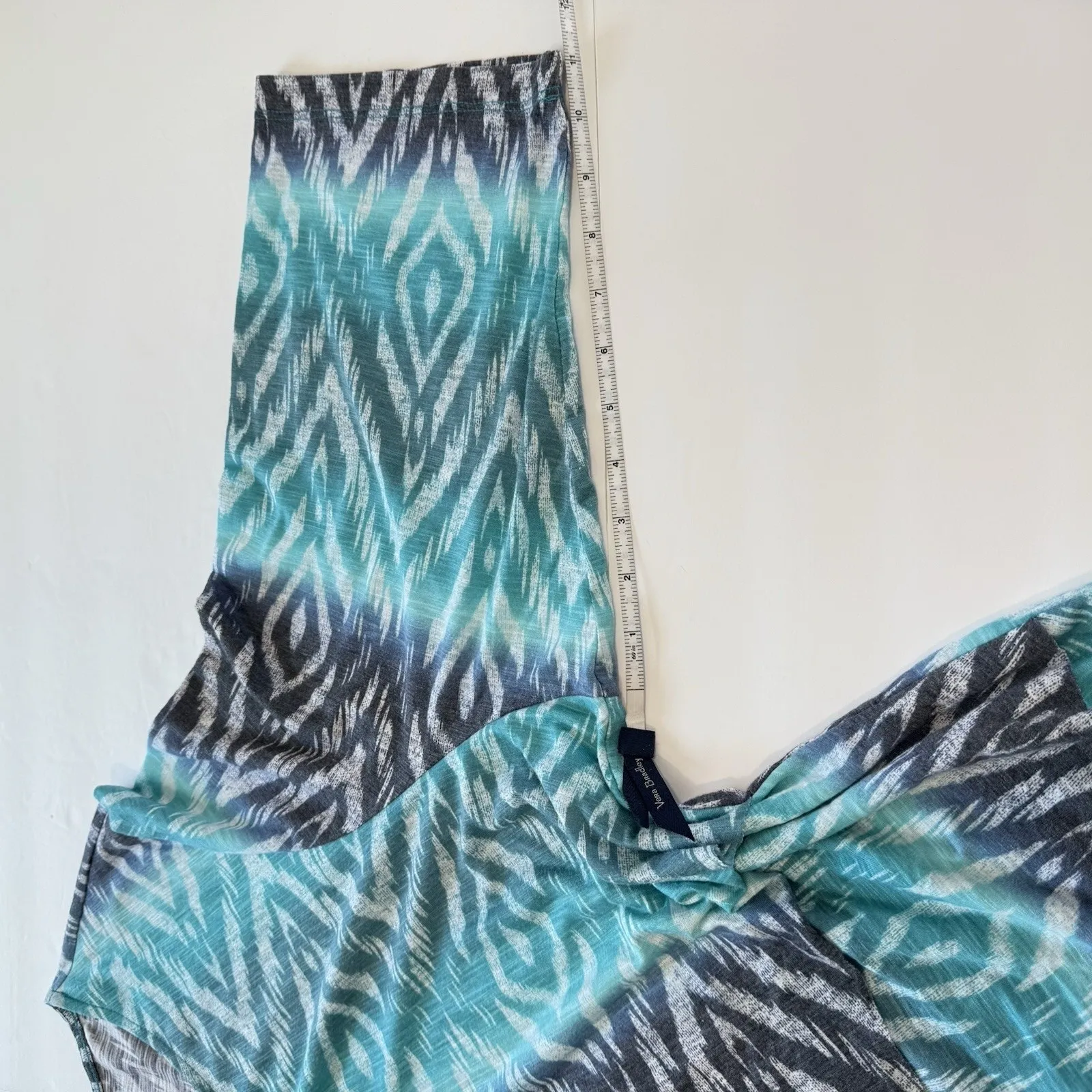 Catherines Aqua Blue Poetry Tiered 3/4 Sleeve Tee Size‎ 4X - Image 8