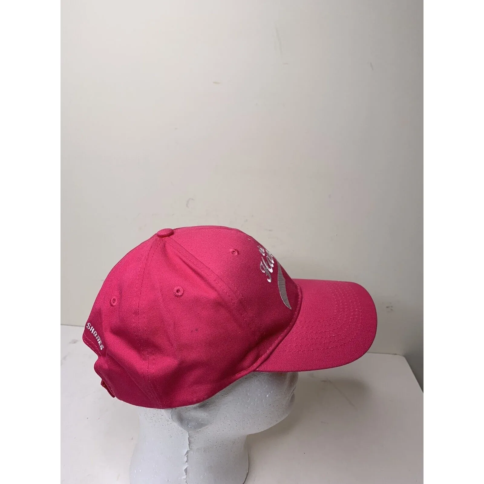 The Hangout Gulf Shores Alabama Pub Bar Hat Cap Pink New Flawed - Image 6