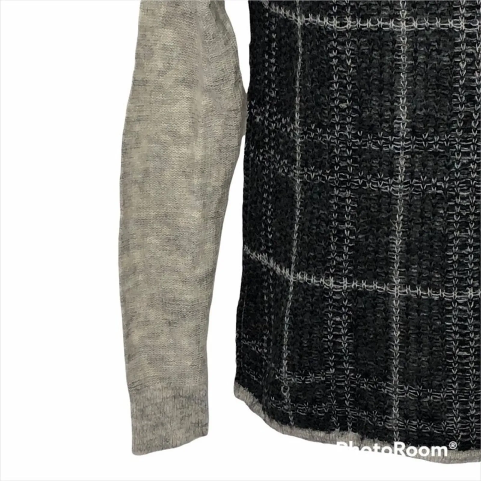 Ann Taylor LOFT Mohair Blend Grey Crew Neck Sweater Cozy Knit Size M - Image 7