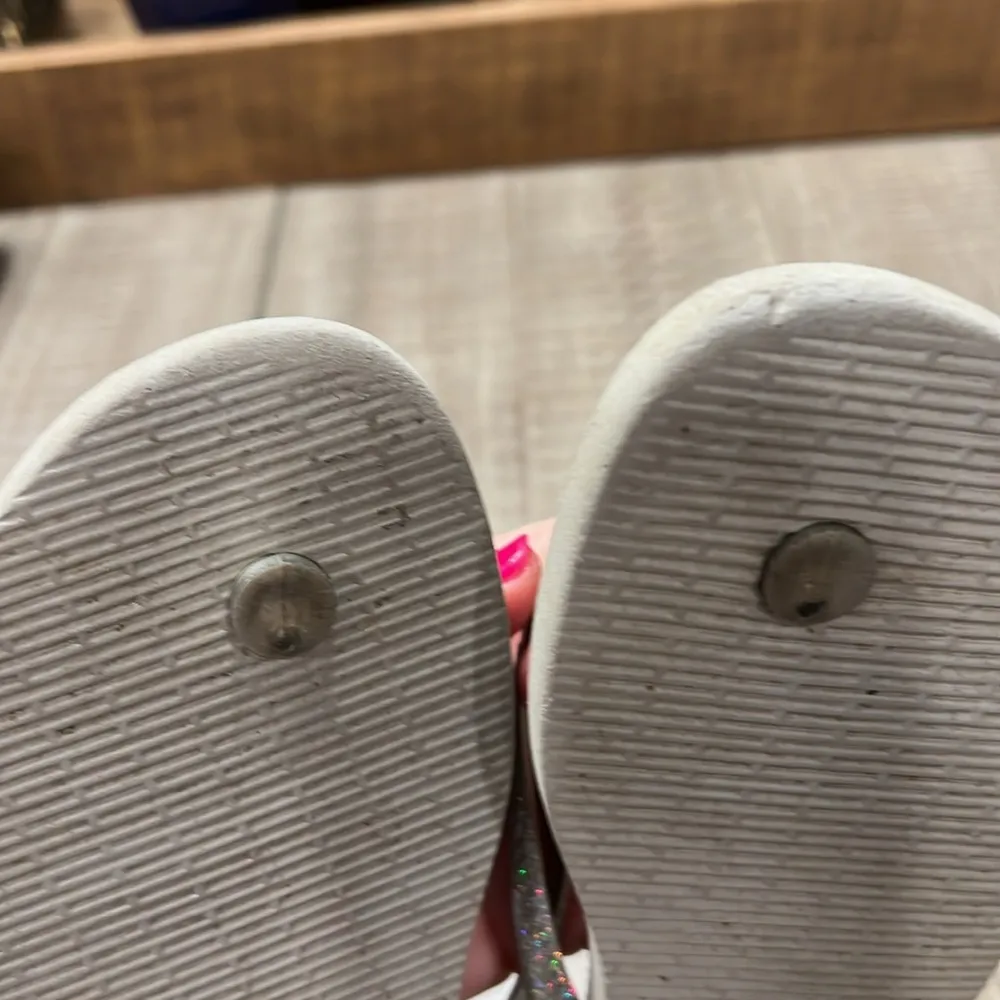 Havaiana’s women’s sparkly gray flip flops EU 37/38 - Image 6