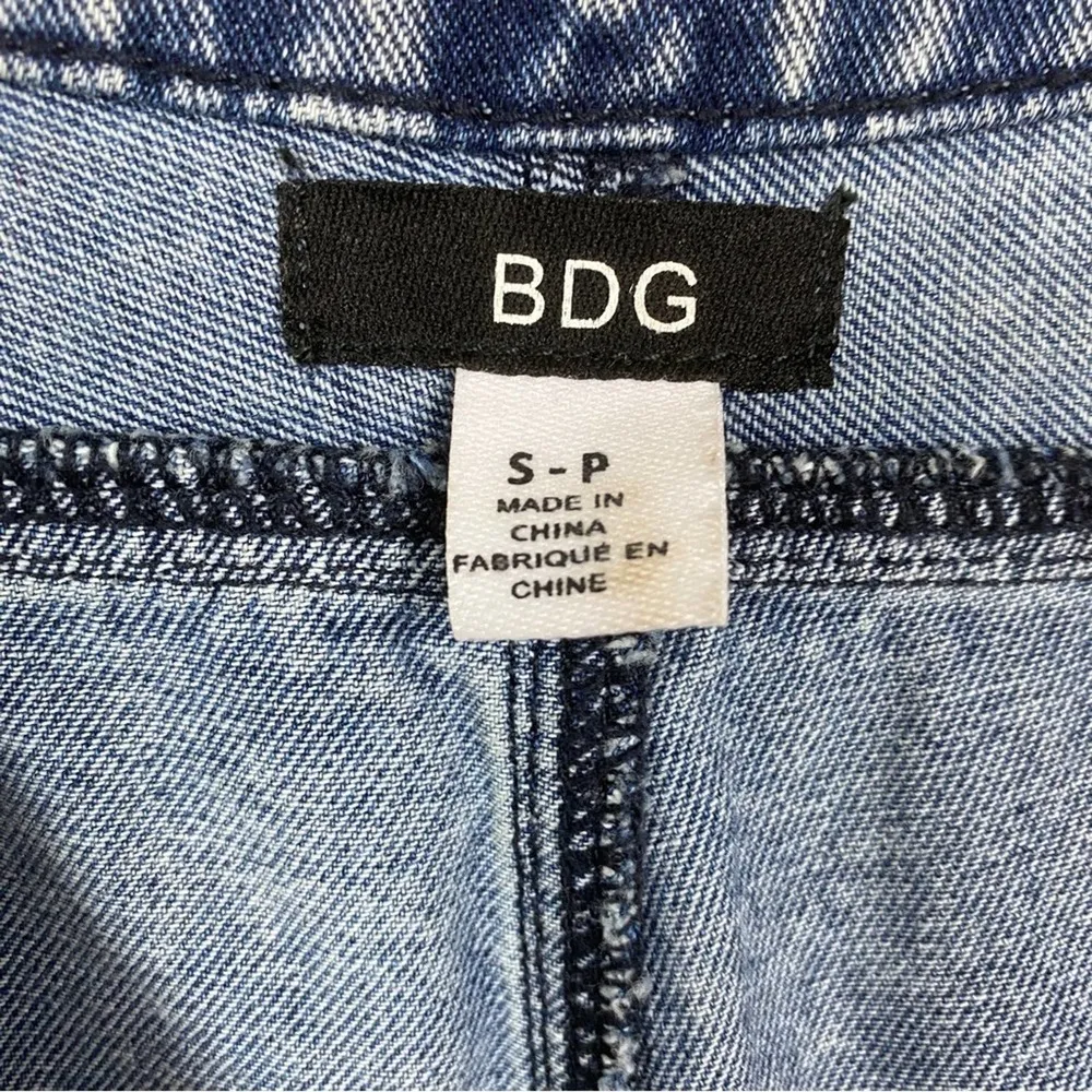 BDG Urban Outfitters Acid Wash Riveter Denim Coverall Jumpsuit Sz.S - Image 8