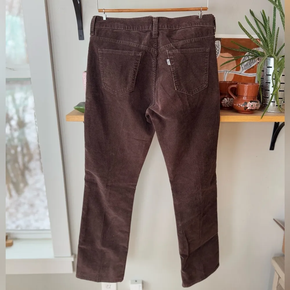 Levi’s 505 Straight Leg Brown Corduroy Pants Size 10M - Image 3