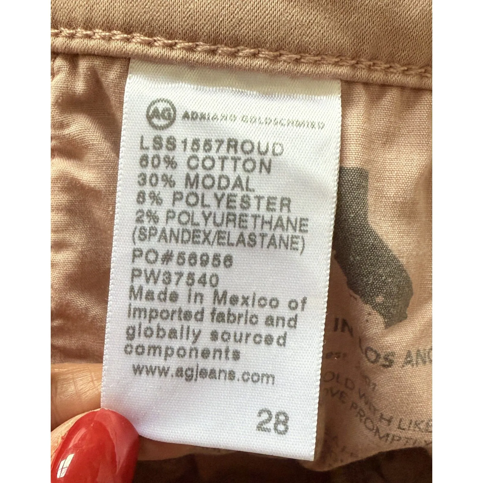 NWT AG The Prima Cigarette Leg Skinny Rose Cloud Mid Rise Jeans Sz 28 MSRP $198 - Image 12