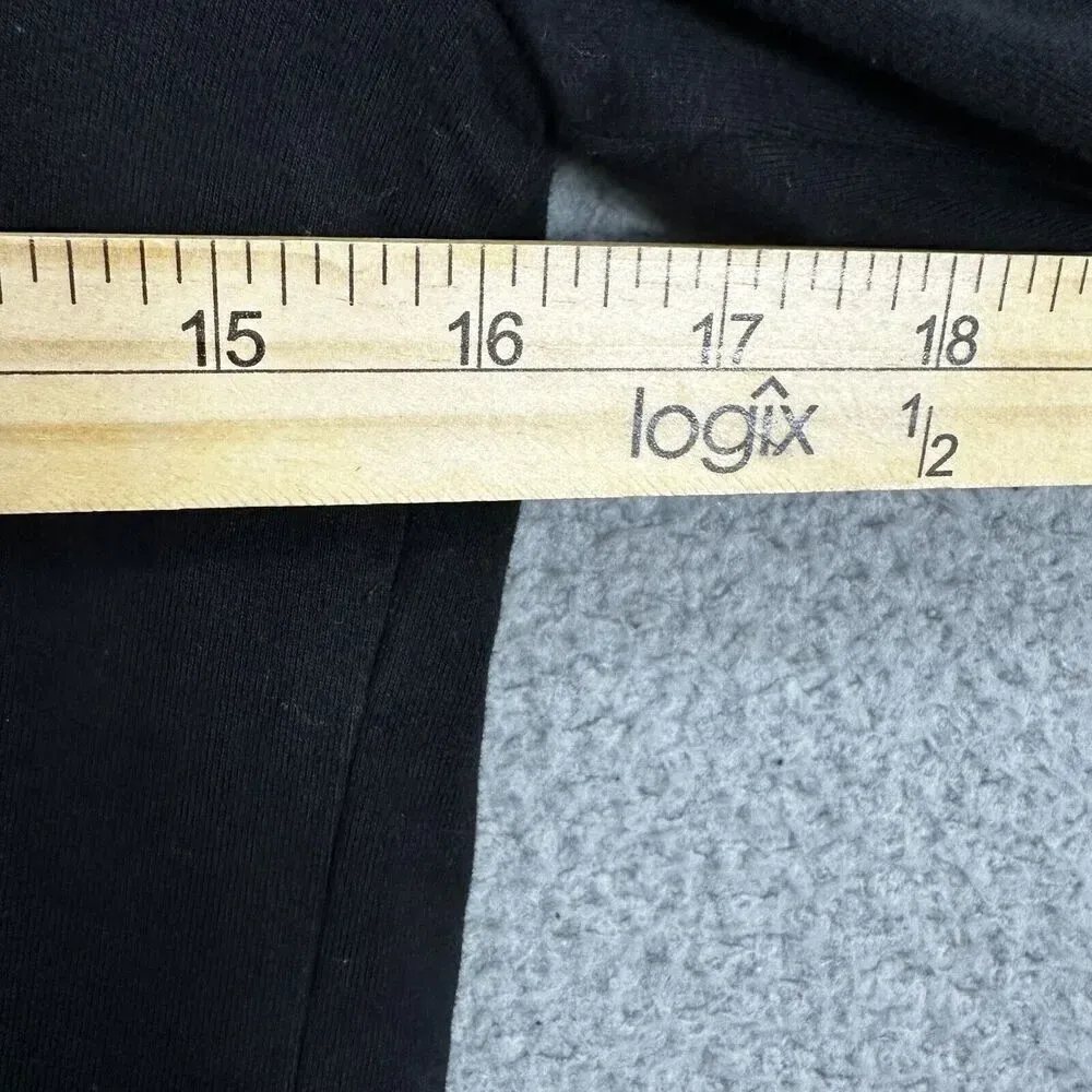 white‎ house black market top womens XSP black button accent ruffle long sleeve - Image 3