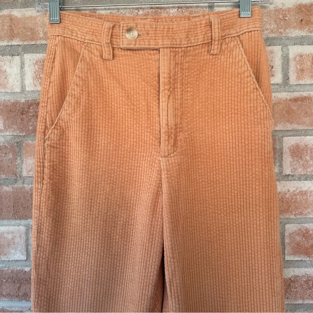 Levi’s Anthropologie Math Club Flare Corduroy Pants Salmon Women’s 24 Retro - Image 4