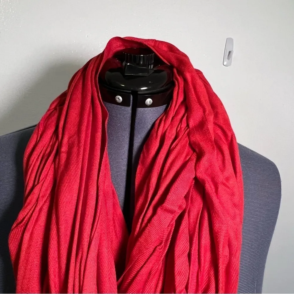 Infinity Scarf Burnt Orange Red - Image 3