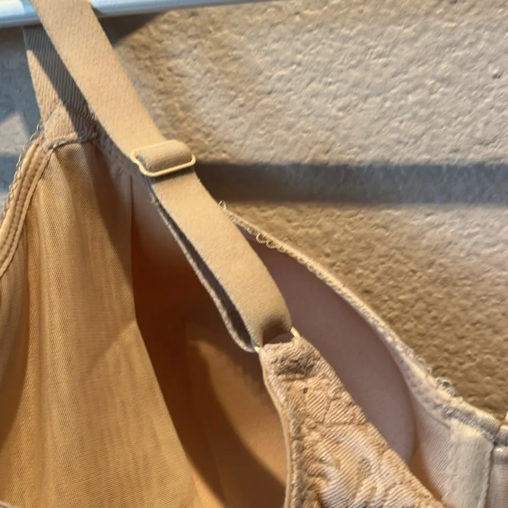 Wacoal Women’s Bra Underwire 953205 Beige Lace Size 38DDD - Image 6