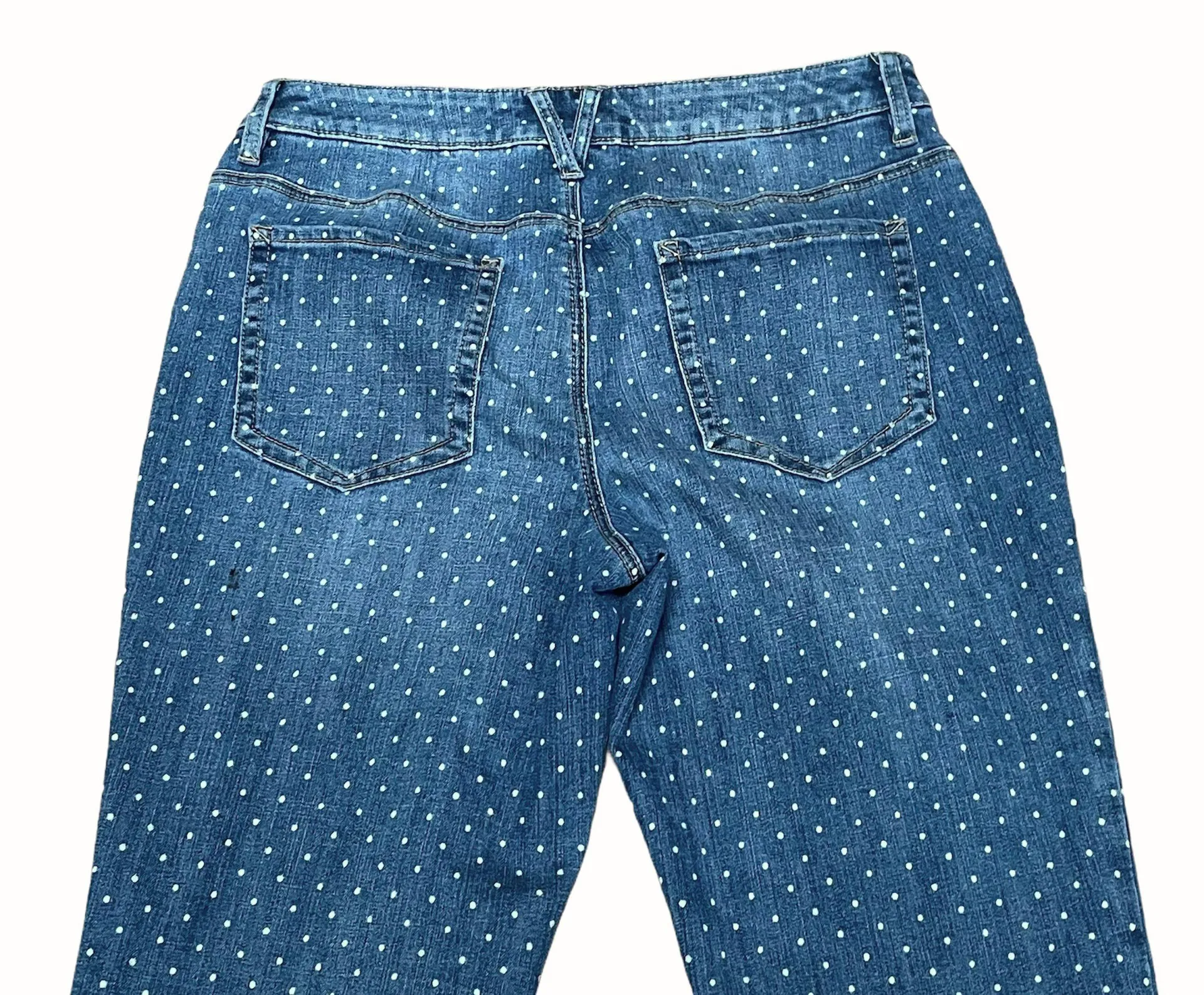 Chico’s Platinum Polka Dot Boyfriend Jeans  - Image 6