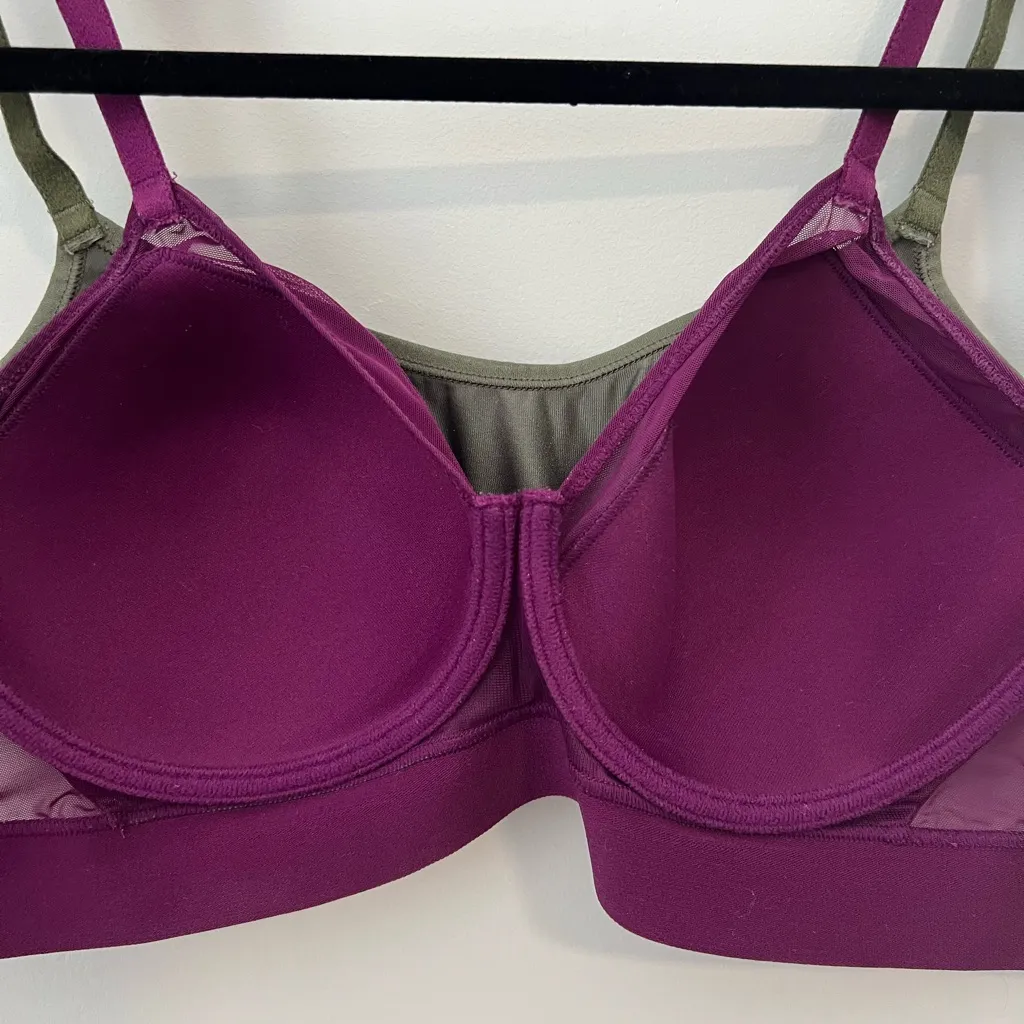 Natori  Oliveish grey and Purple Bra - Image 6