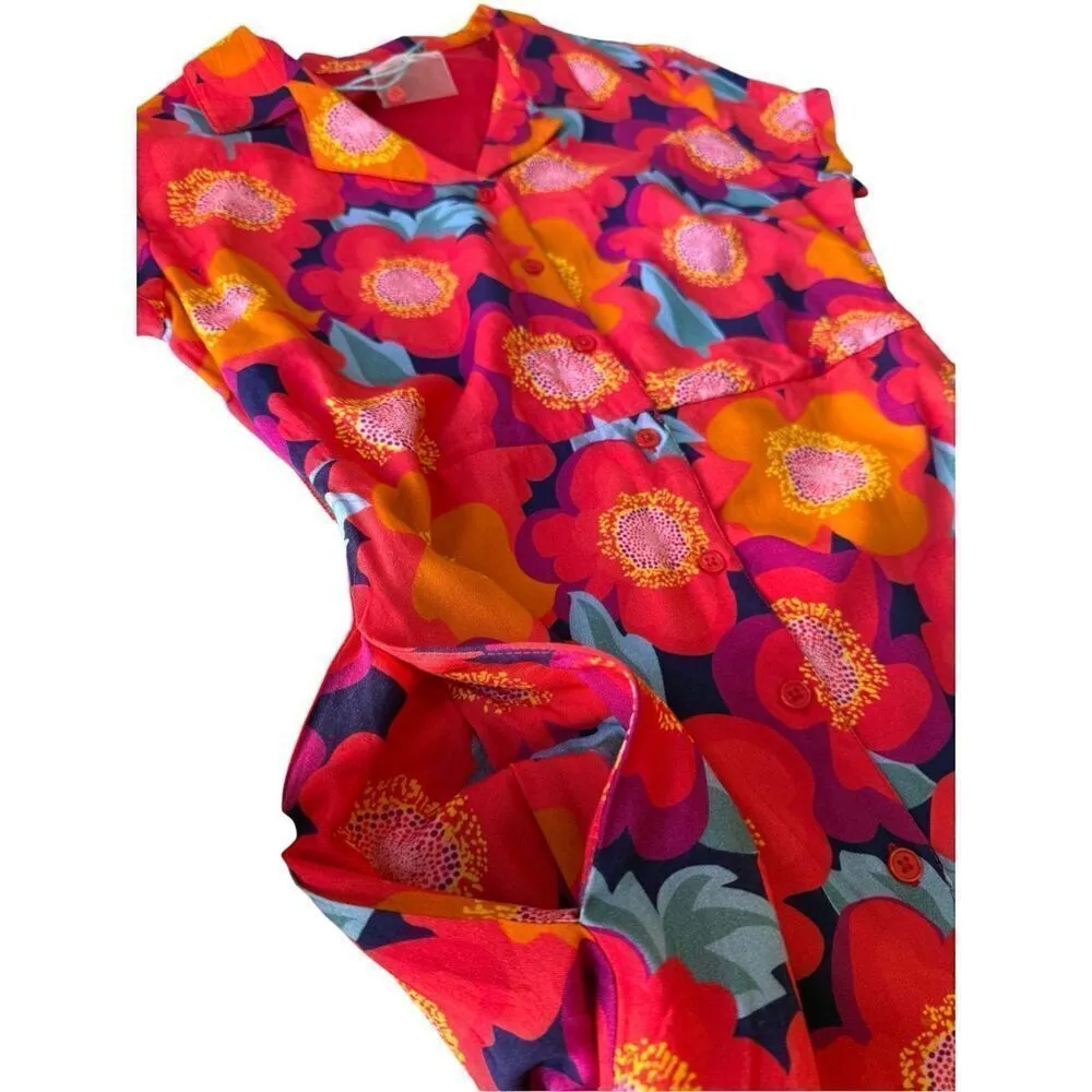 FEVER London Heritage Karina Maxi Dress Size US 4 Red - Image 8