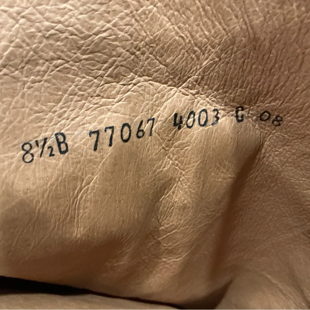 Frye Paige buckle riding boots tall grey leather size 8.5 equestrian southwest - Image 9