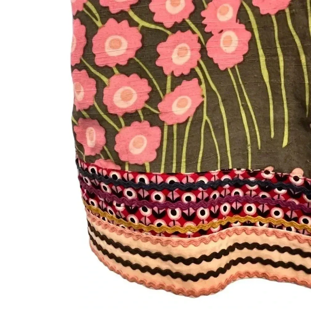 Free People Pretty Young Thing Patchwork Shift Lined Dress Size 4 - Image 8