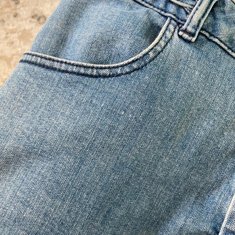 Topshop Moto Braided Jean Shorts sz 10 - Image 8