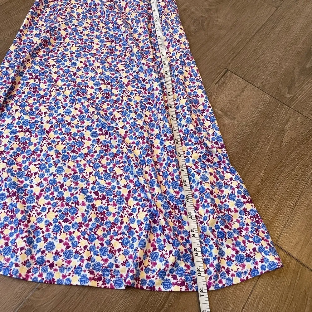 Shein halter dress lightweight ditzy floral summer swim coverup women’s size M - Image 10