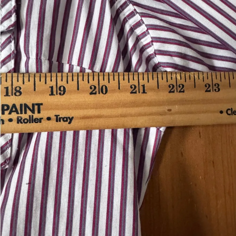 Wrangler Retro® Ladies' Long Sleeve Striped Shirt contrast print cuff XL - Image 9