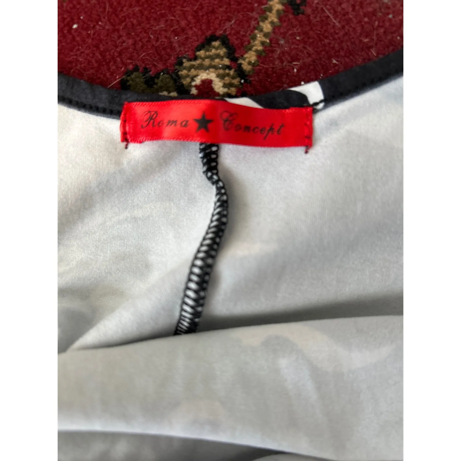 Roma Concept Jumpsuit Women's L Black Dragon Tiger Print Spaghetti Strap stretch - Image 4