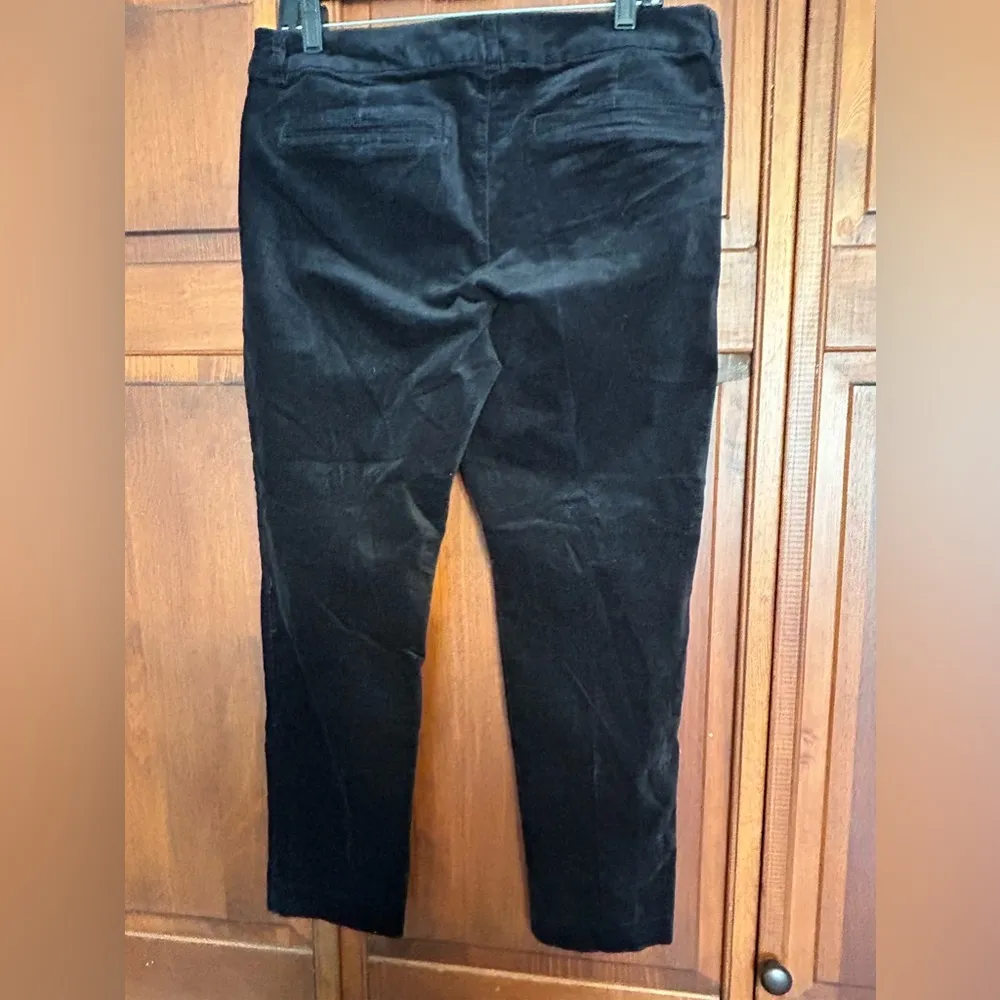Old Navy Pixie Mid-rise Pants Soft Navy Velvet Straight Leg Women's 12 - Image 3
