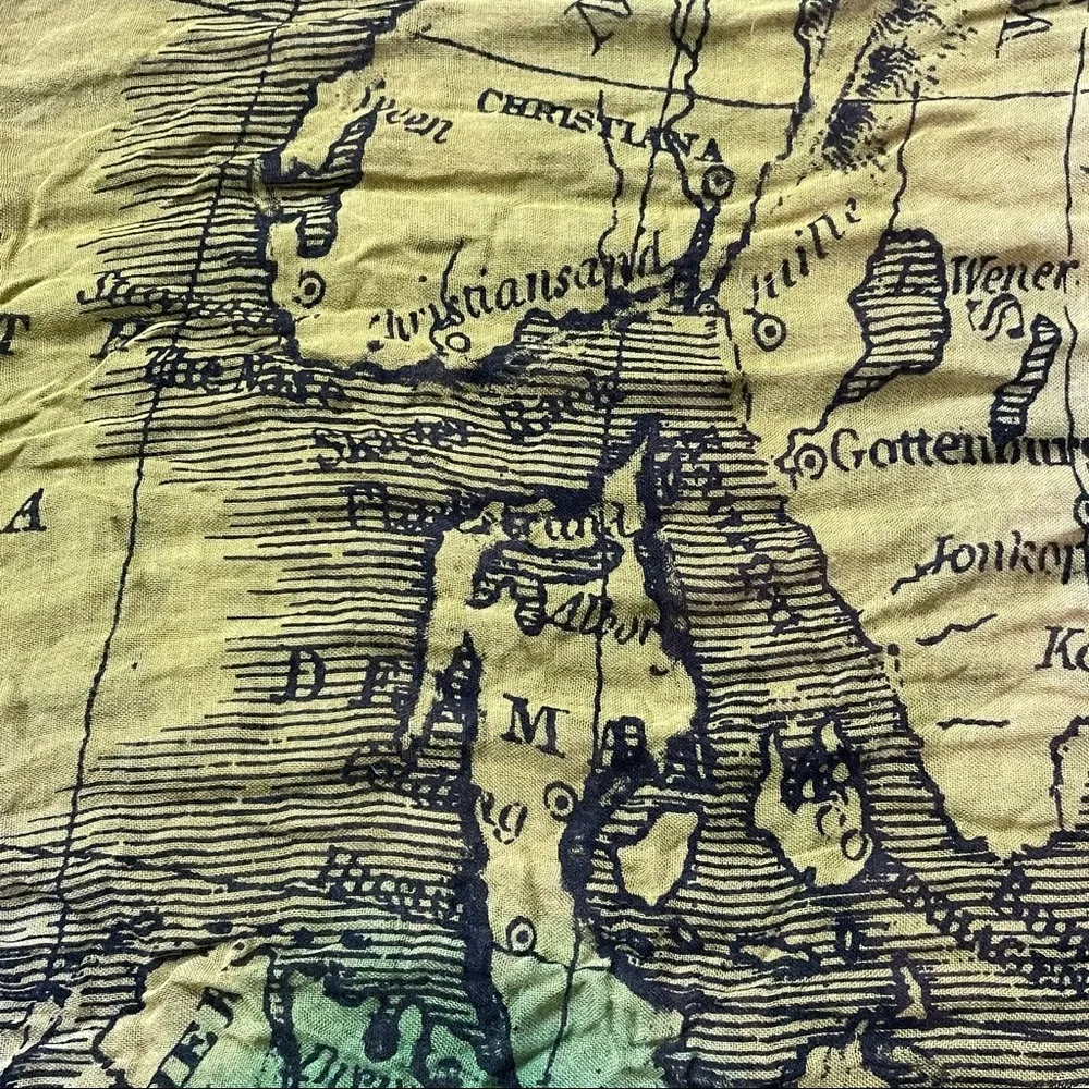 Staring At Stars  ombre’ map print infinity scarf - Image 4