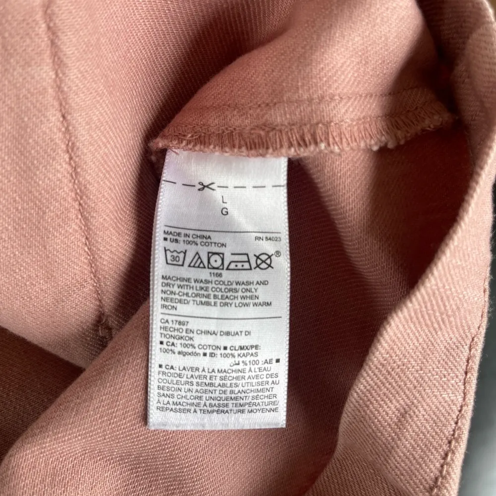 Old Navy Pink Utility Jacket Classic Collar Lightweight - Image 7