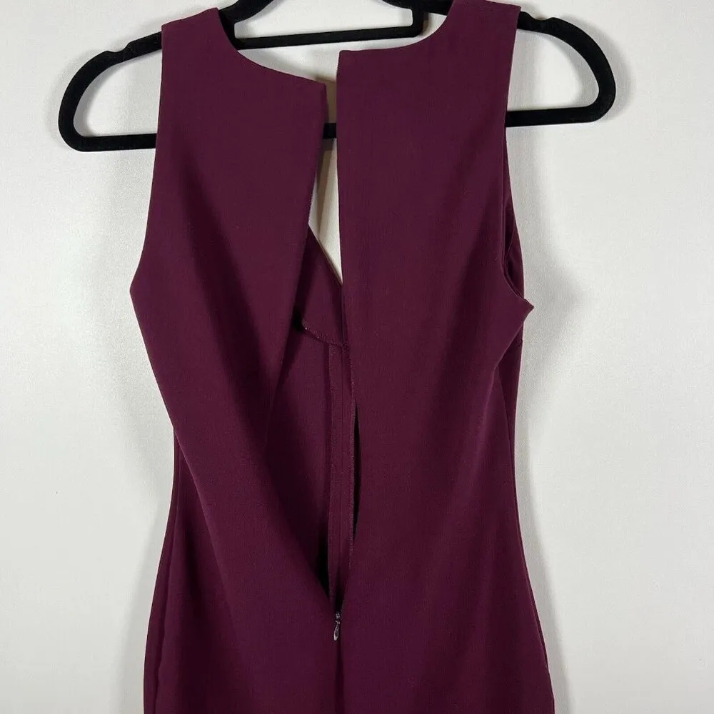 Likely Park Dress in Plum V-neck Sheath Bodice Sleeveless Womens Size‎ 6 - Image 8