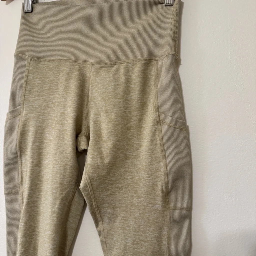 Aerie The Hugger High Rise Ribbed Detail Leggings - Image 2