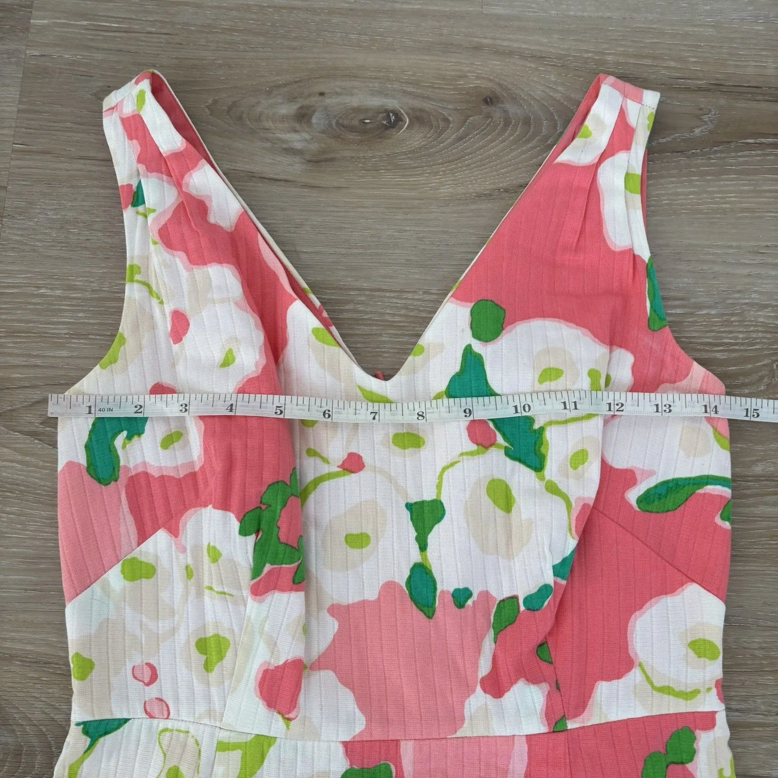 Lilly Pulitzer Dress Size 0 Hotty Pink Sleeveless Sheath V Neck Kiki Mini - Image 6