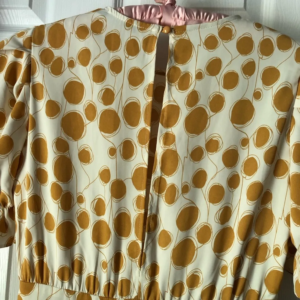 INA polka dot  ruffles trim mini dress, size small - Image 7