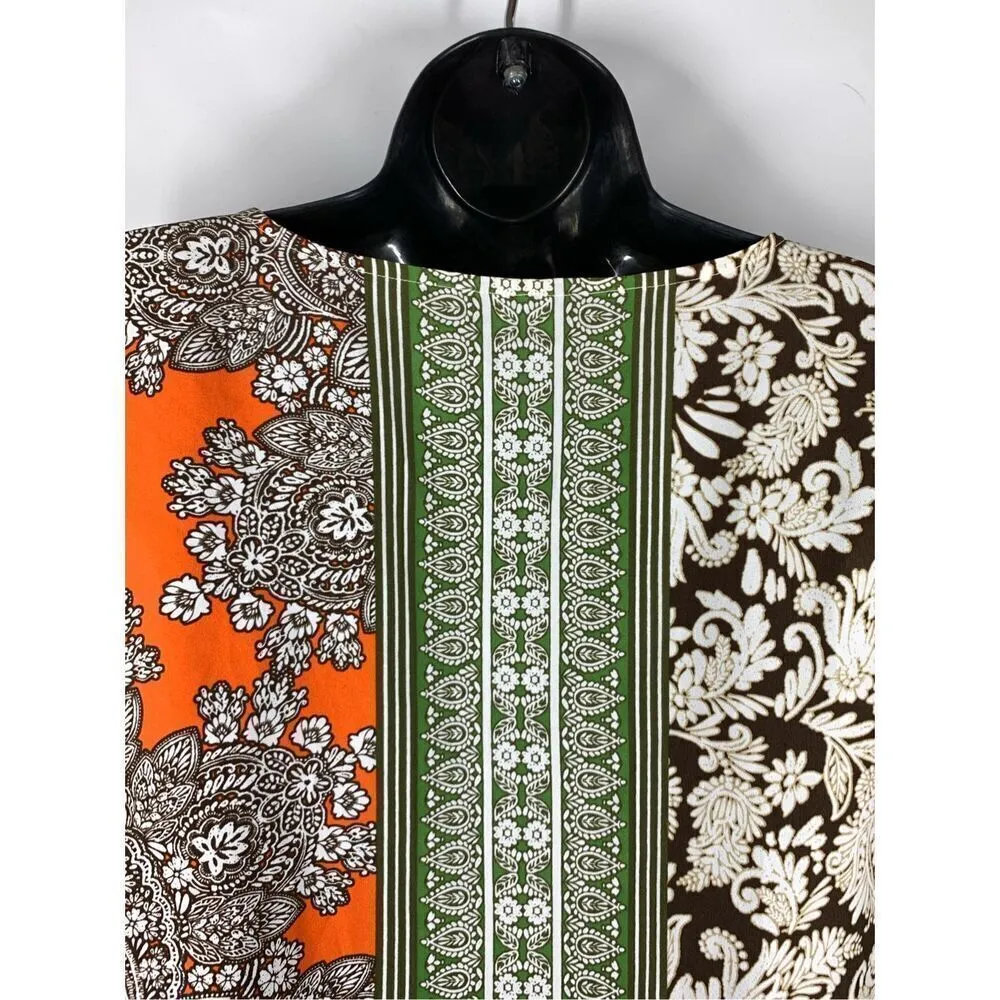 Talbots capped sleeve tunic blouse size medium - Image 5