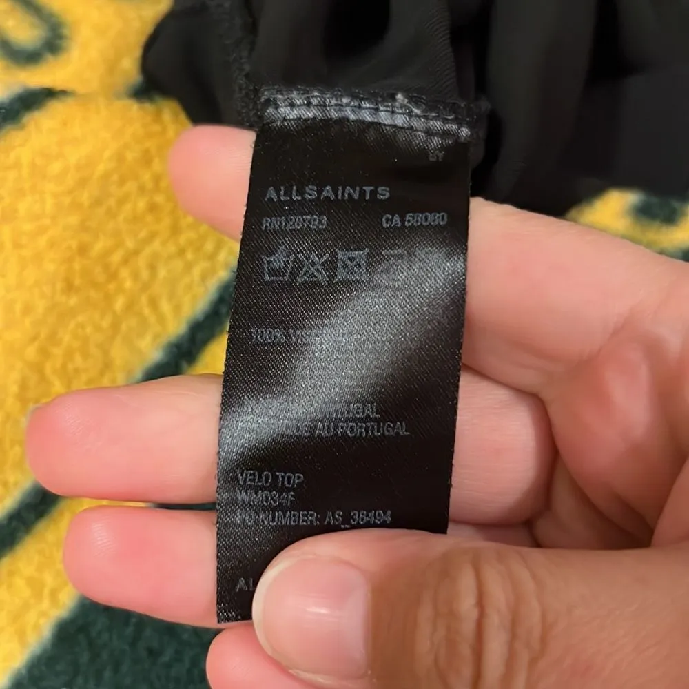 All saints black blouse 2 - Image 6