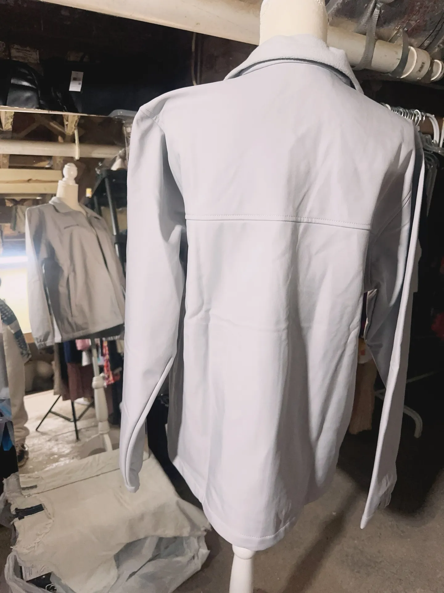 Ascender Jacket Silver/Grey Full Zip Softshell Zip Pocket Fleece Lined - Image 4