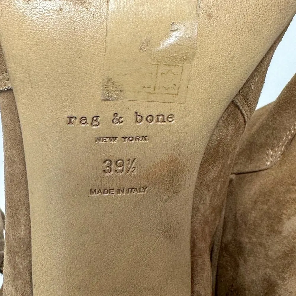 Rag & Bone Dalia II Tie Strap Tan Suede Bootie, EUC, Size 9.5x MSRP $595 - Image 10