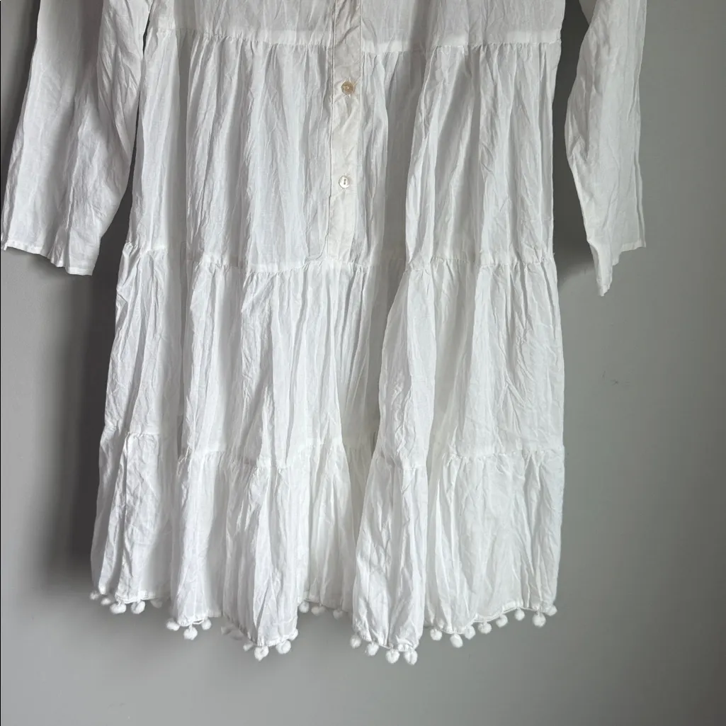 NEW Dress Addict cotton tiered dress XS White - Image 4
