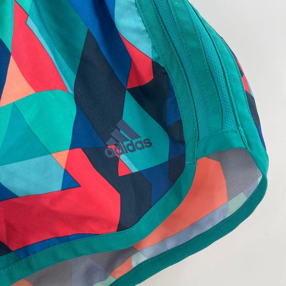 ADIDAS Shorts Size Small Climalite Running Run Gym Geometric Print Athletic - Image 8