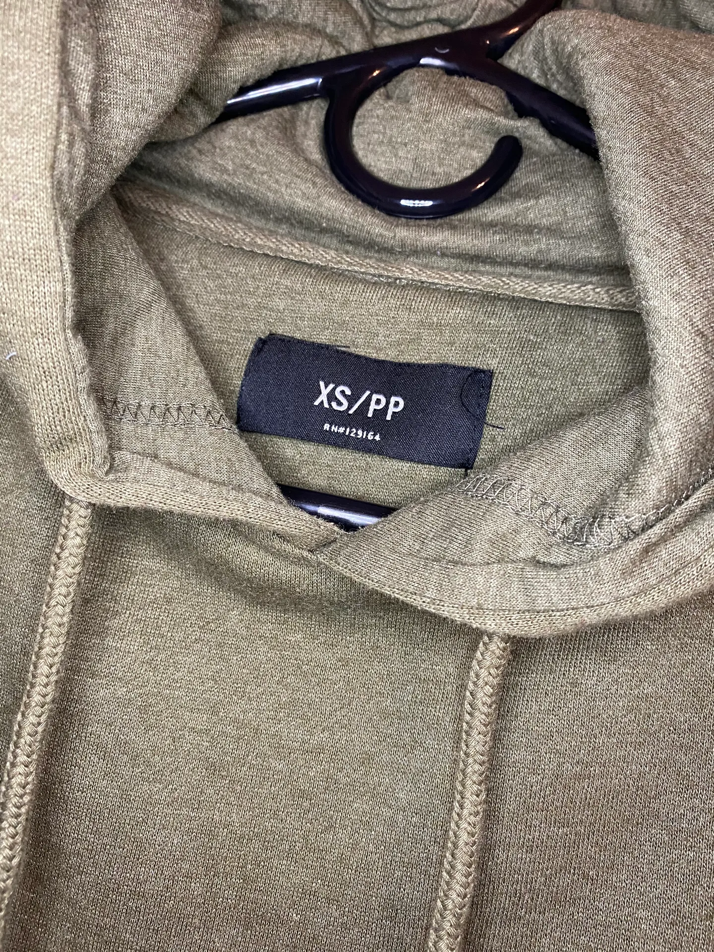 Hoodie Green Size XS - Image 3